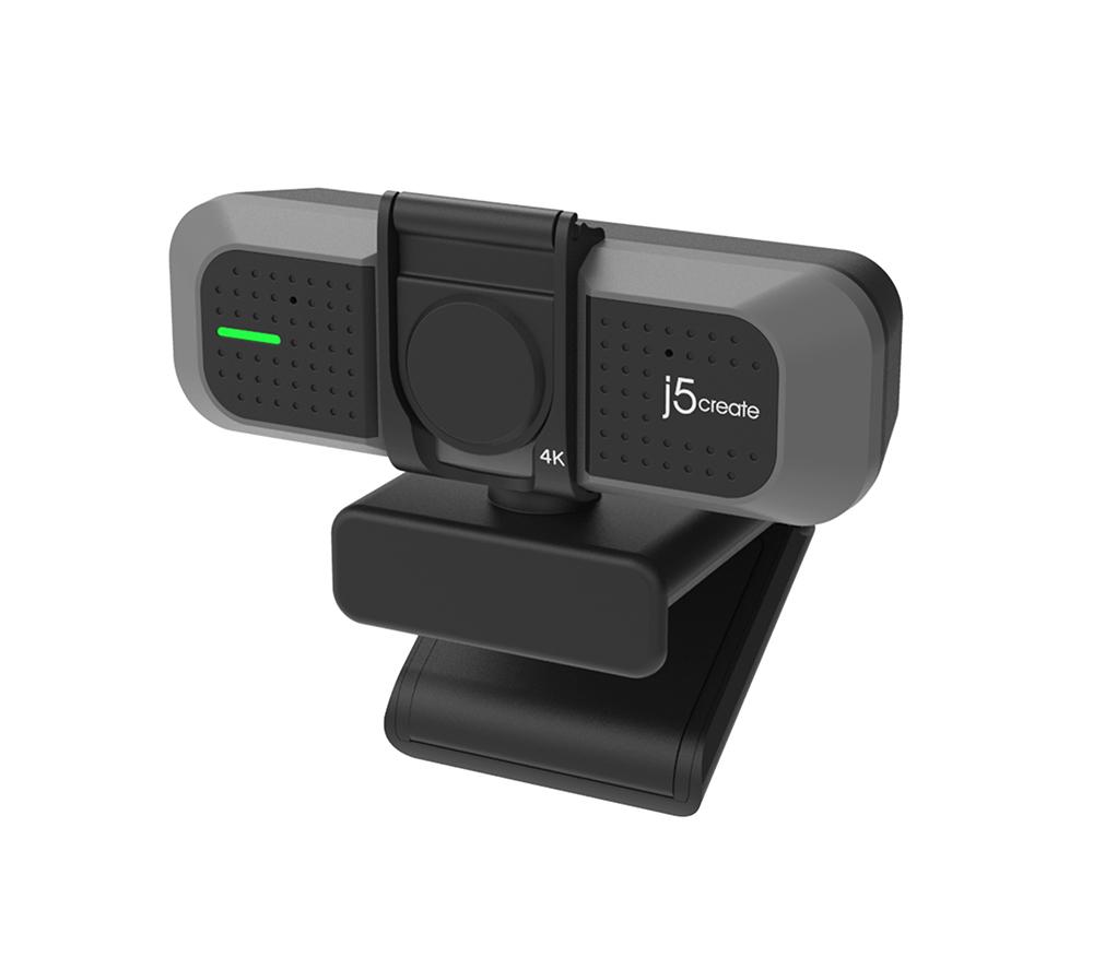 J5CREATE JVU430-N 4K Ultra HD Webcam with Dual Stereo Microphones image number 2 of 5