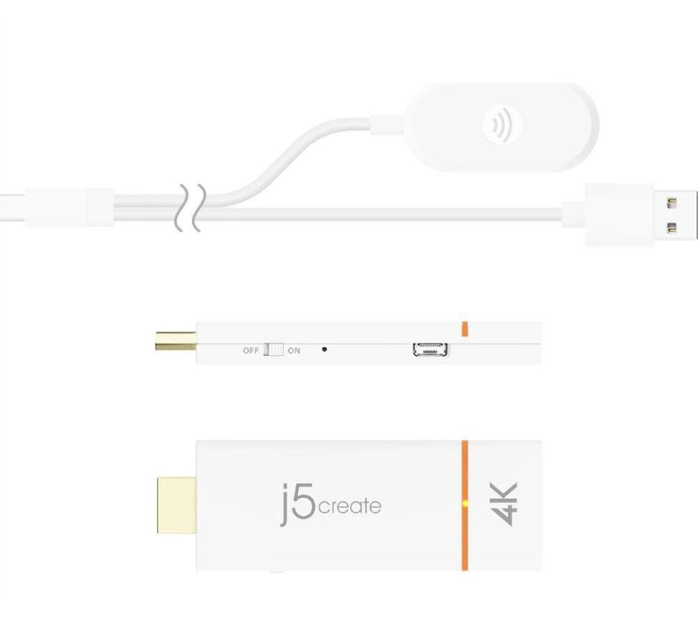 J5CREATE ScreenCast 4K JVAW76-N HDMI to USB Display Adapter image number 2 of 4