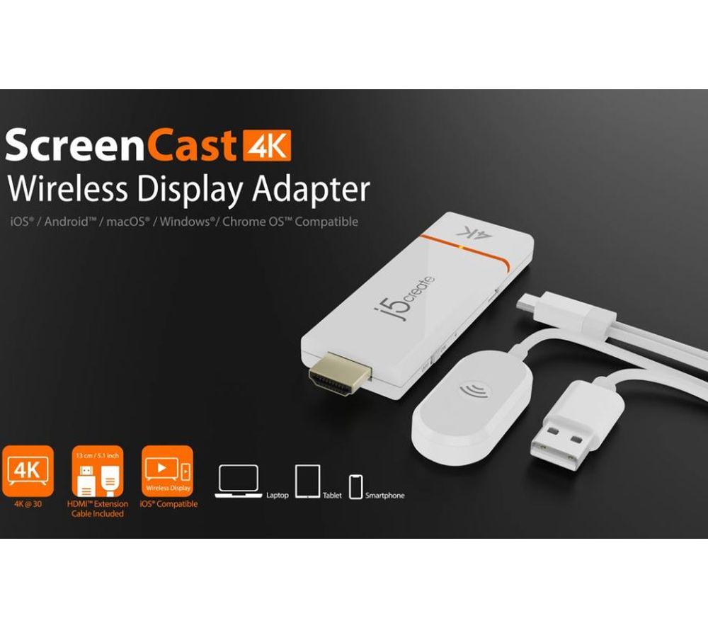 J5CREATE ScreenCast 4K JVAW76-N HDMI to USB Display Adapter image number 4 of 4