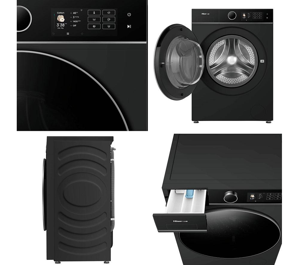 HISENSE KitchenFit 5i Series WF5I9043BBFS WiFi-enabled 9 kg 1400 Spin Washing Machine - Black image number 13 of 28