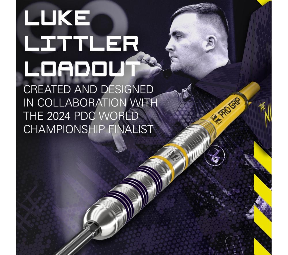 TARGET Luke Littler Loadout 90% Steel Tip Swiss Point Darts image number 2 of 6