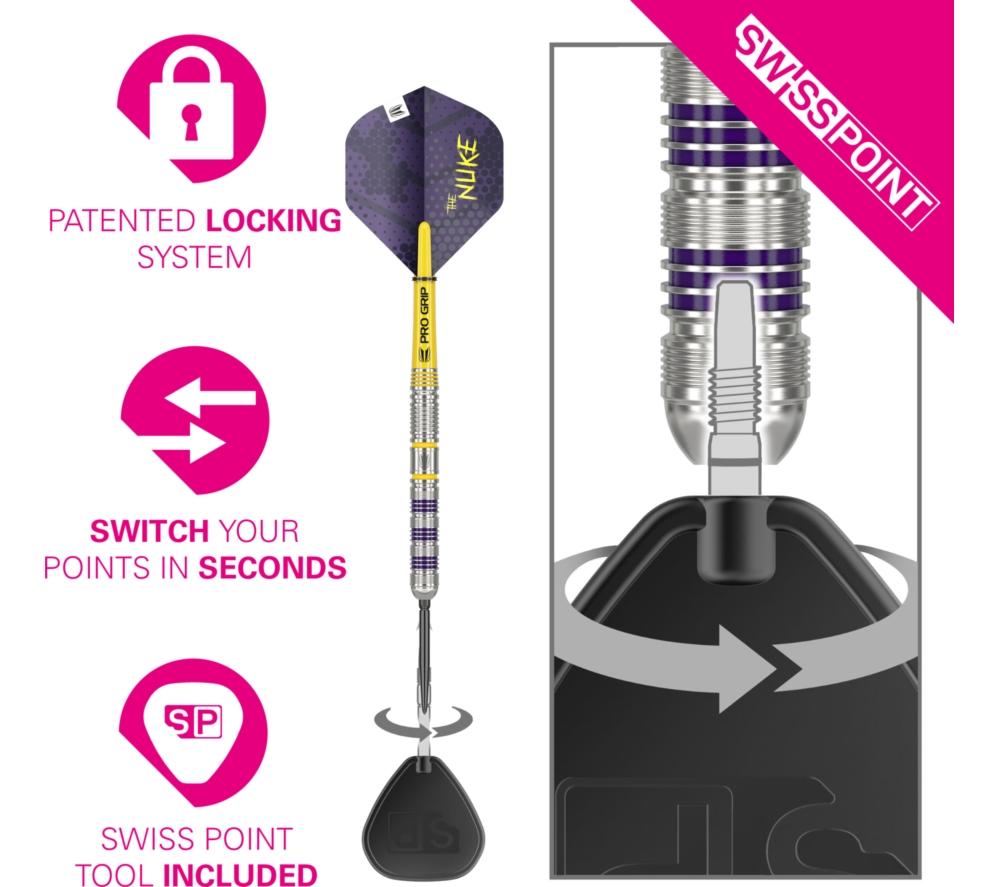 TARGET Luke Littler Loadout 90% Steel Tip Swiss Point Darts image number 5 of 6