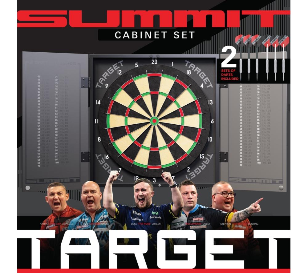 TARGET Summit Dartboard & Cabinet Set image number 3 of 8