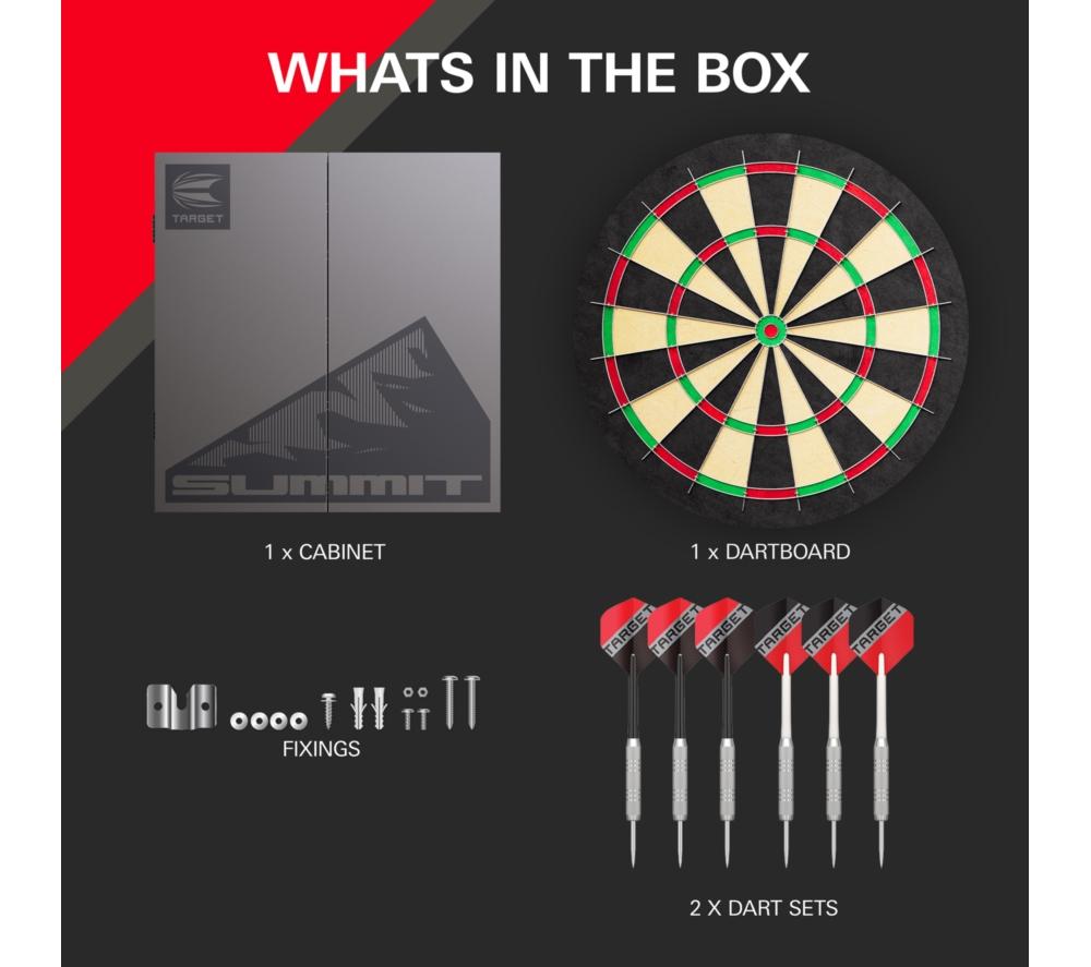 TARGET Summit Dartboard & Cabinet Set image number 7 of 8