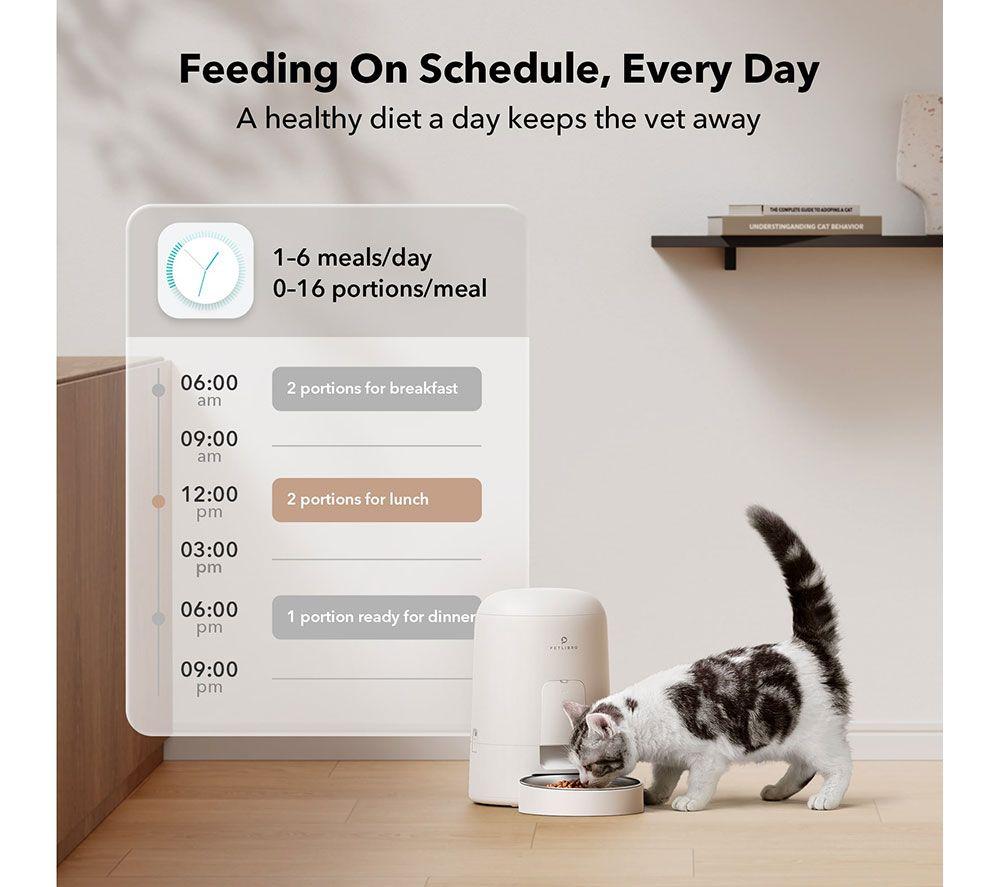 PETLIBRO Air Automatic Pet Food Feeder - 2 Litre, White image number 8 of 9