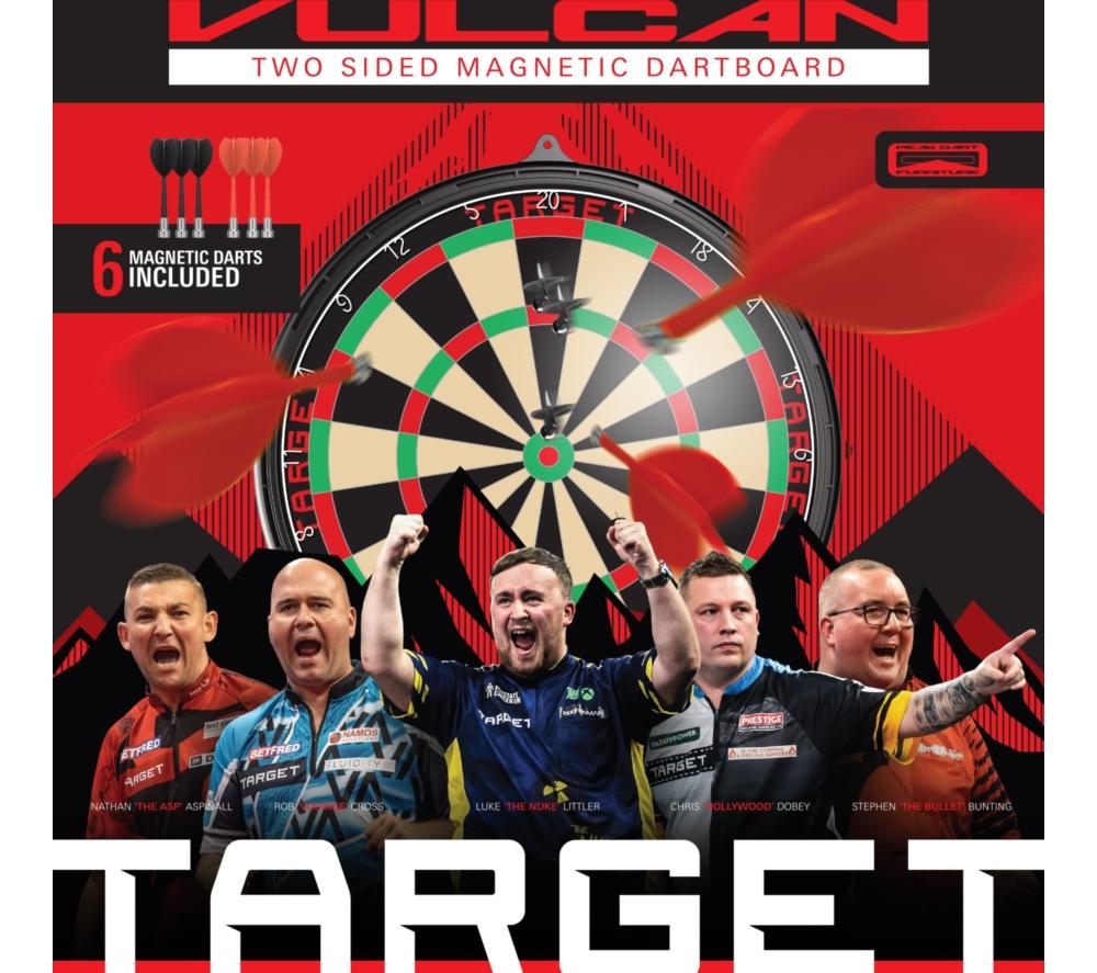TARGET Vulcan Double-Sided Magnetic Dartboard image number 3 of 8
