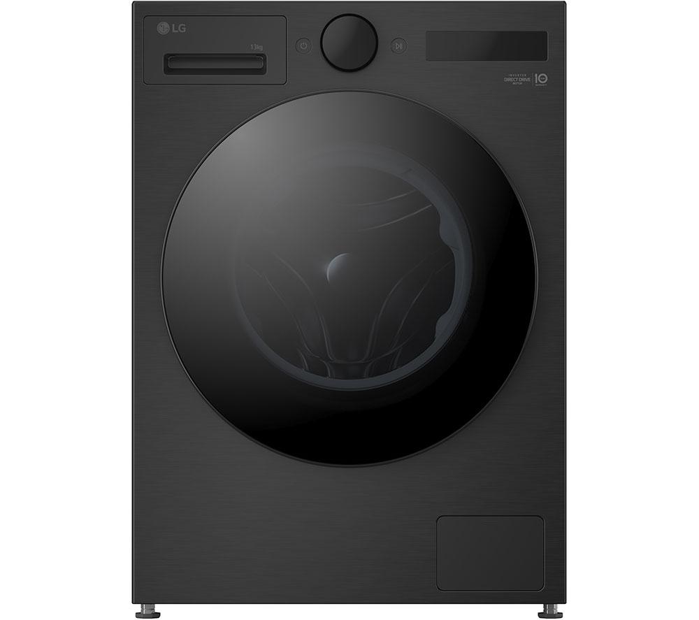 LG VX70 Series AI Direct Drive F4X7013TBB WiFi-enabled 13 kg 1400 Spin Washing Machine – Matte Black, Black