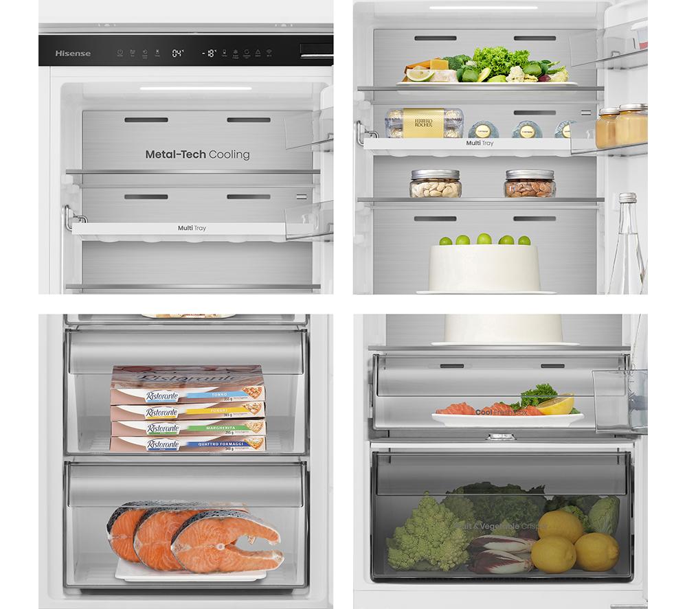 HISENSE RB3B250SAWE Integrated Smart 70/30 Fridge Freezer - Fixed Hinge image number 13 of 15