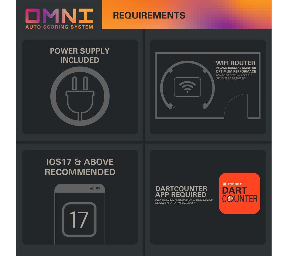 TARGET Omni Smart Dartboard Auto Scoring System image number 7 of 7