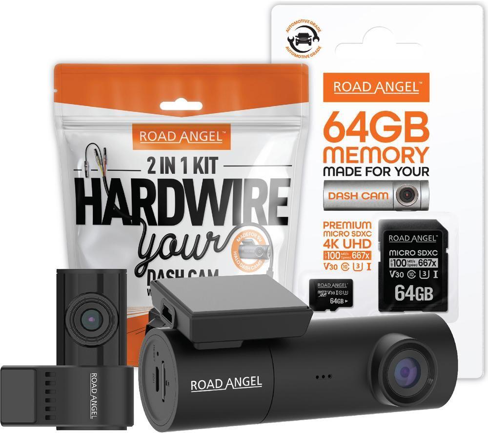 ROAD ANGEL Halo Spark Dual Full HD Front & Rear Dash Cam with SD card & Hardwiring Kit - Black image number 7 of 7