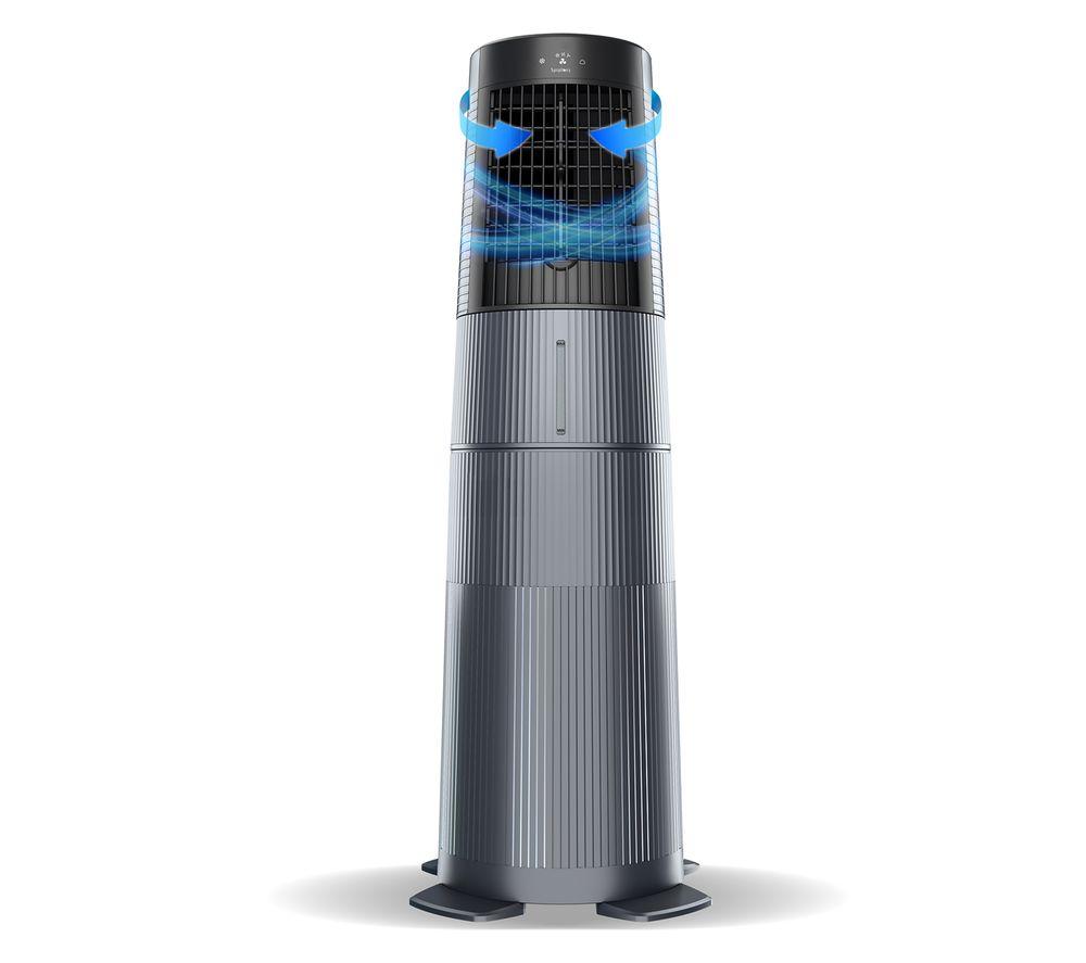 Symphony Duet I-S Portable Air Cooler - Grey, Silver/Grey