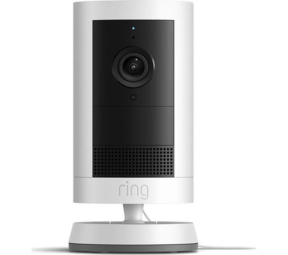 RING Outdoor Cam Plus Plug-in 2K WiFi Security Camera - White