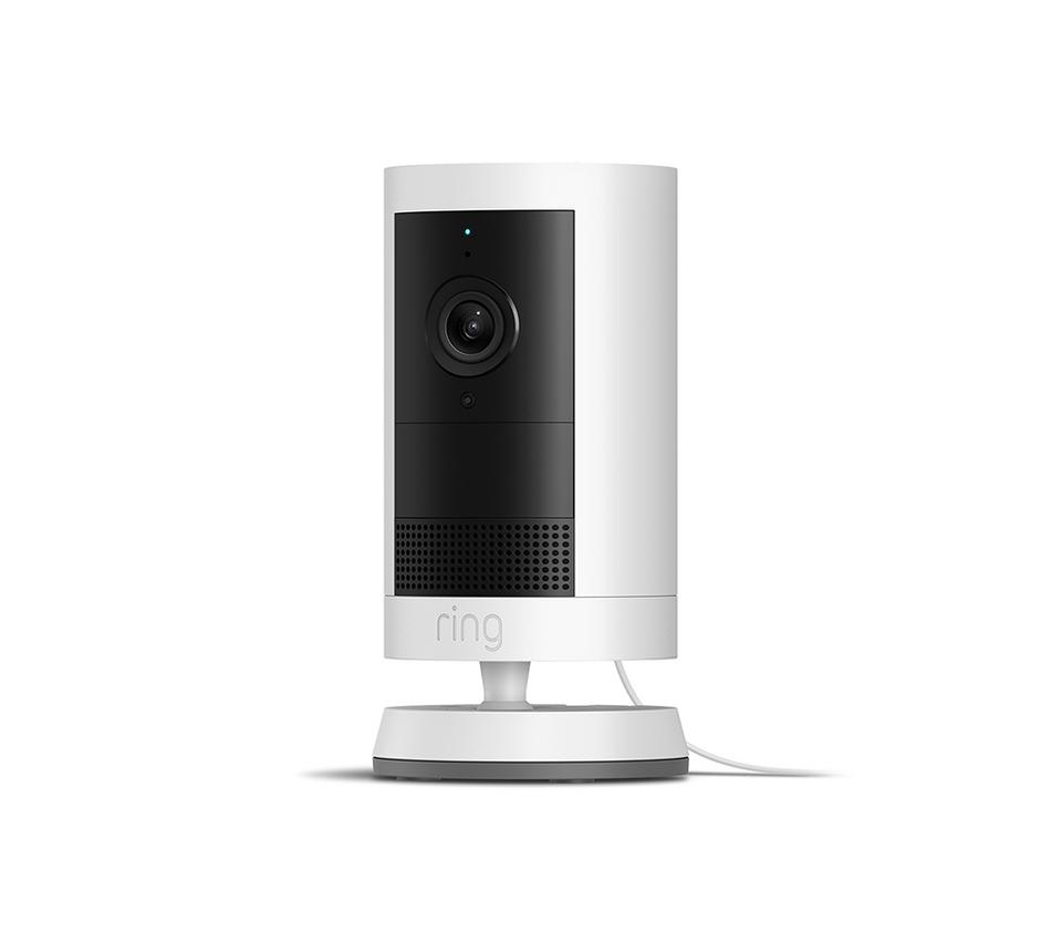 RING Outdoor Cam Plus Plug-in 2K WiFi Security Camera - White