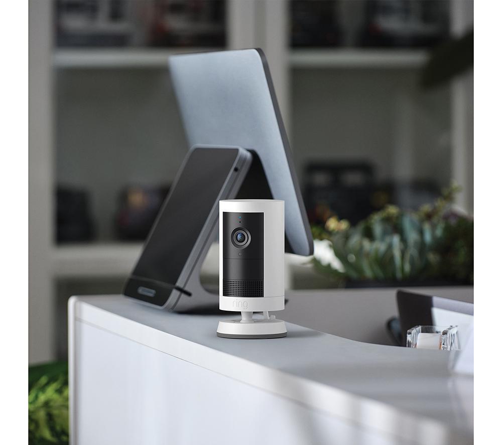 RING Outdoor Cam Plus Plug-in 2K WiFi Security Camera - White image number 4 of 7