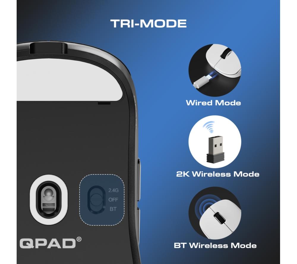 QPAD Mark Model 1 Wireless Optical Gaming Mouse image number 7 of 12