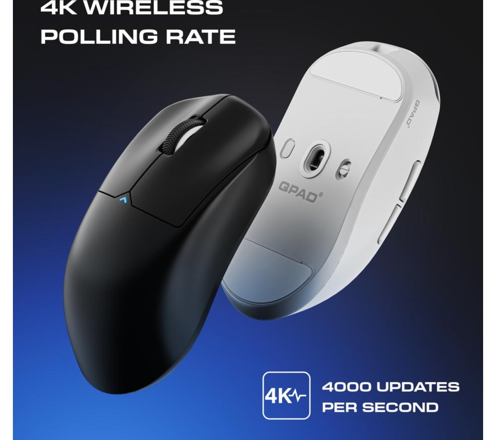 QPAD Mark Model 3 Wireless Optical Gaming Mouse - White image number 6 of 27