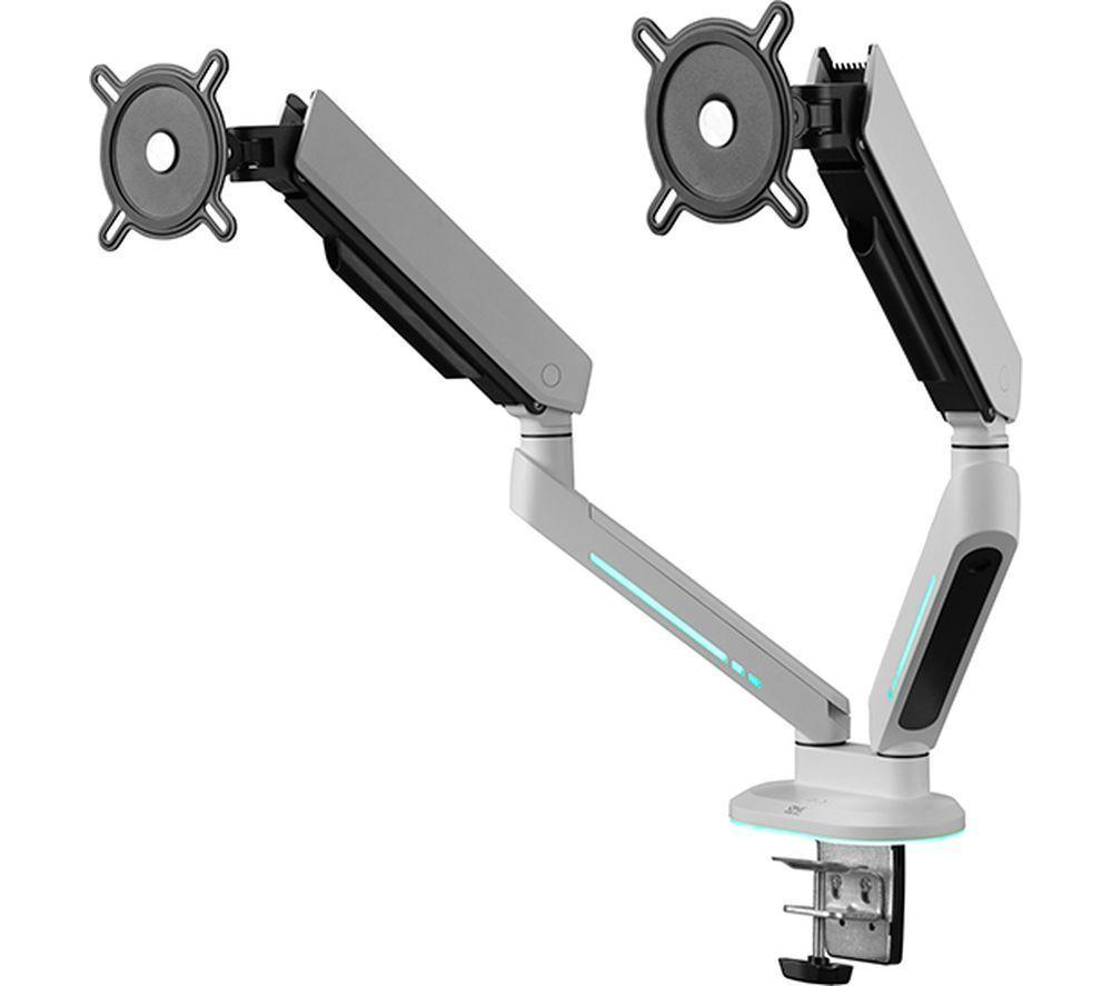 ONE FOR ALL DM8220 Universal Gaming Dual Arm 21-45" Monitor Desk Mount - White