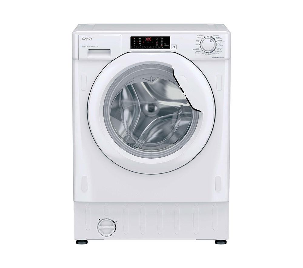 CANDY CBW48TWM5J-80 Integrated 8 kg 1400 Spin Washing Machine, White