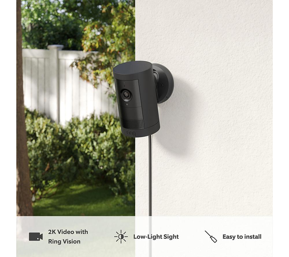 RING Outdoor Cam Plus Plug-in 2K WiFi Security Camera - Black image number 3 of 7