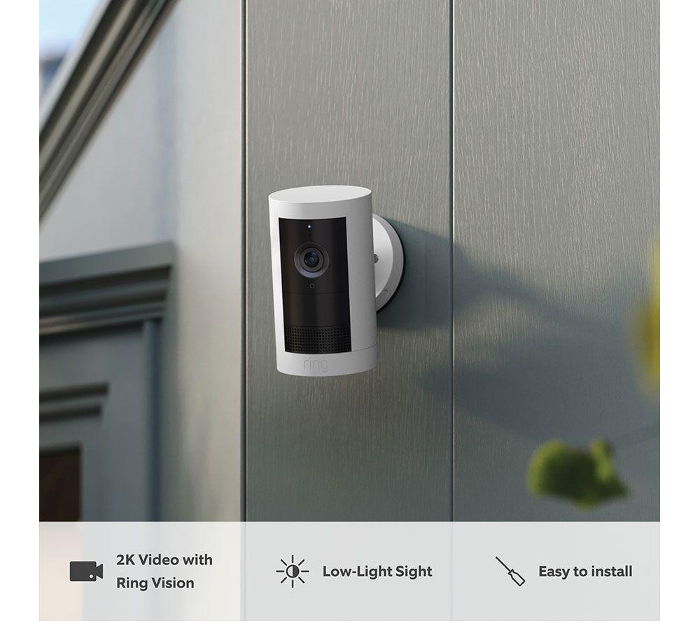 Buy RING Outdoor Cam Plus Battery 2K WiFi Security Camera White