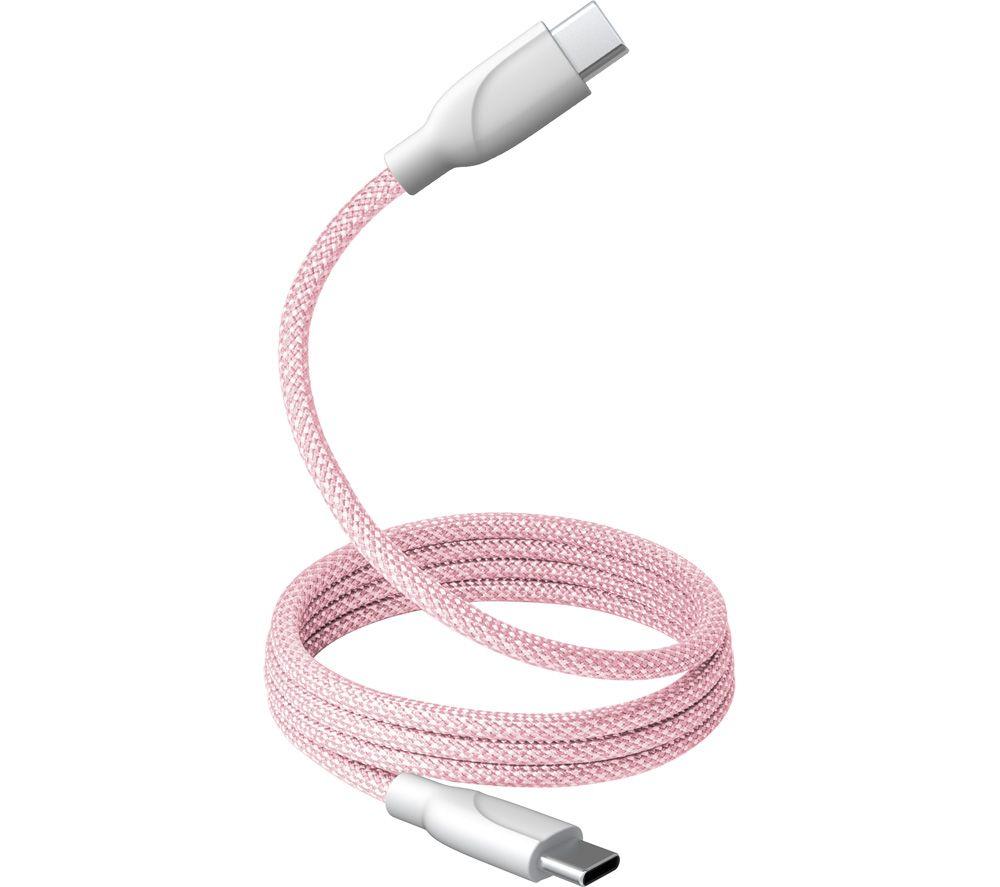 GOJI Braided Magnetic USB Type-C Cable - 1 m, Pink