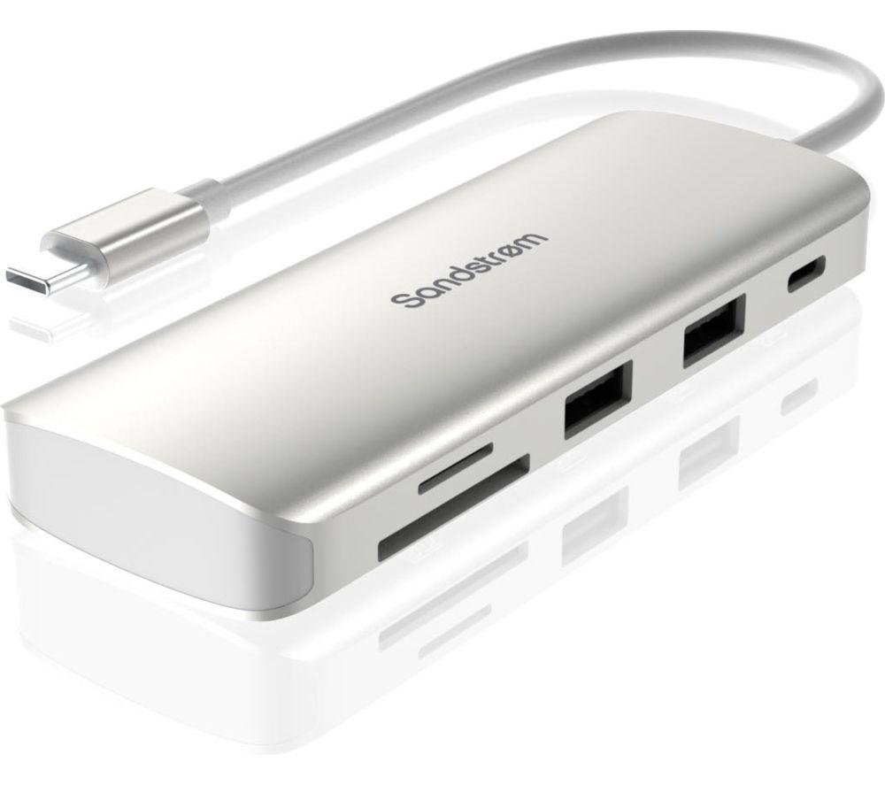 SANDSTROM S7IN1AP26 7-port USB Type-C Connection Hub