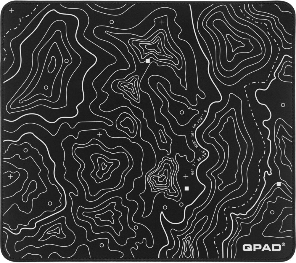 Q-PAD Edge Mouse Mat - Black & White, Large
