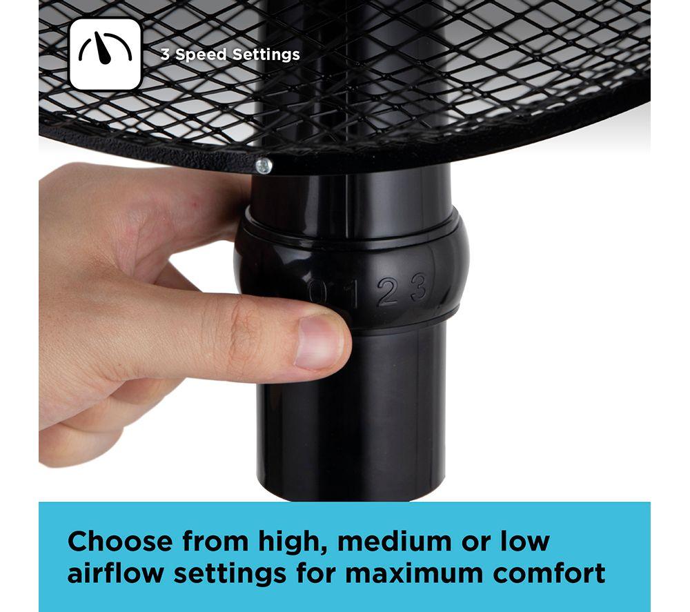 BLACK + DECKER BXFP51005GB 3-in-1 16" Pedestal Fan - Black image number 5 of 7