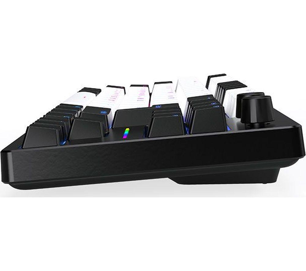 QPAD Loop 65 Model 1 Gasket Mechanical Gaming Keyboard - Black & White image number 5 of 5