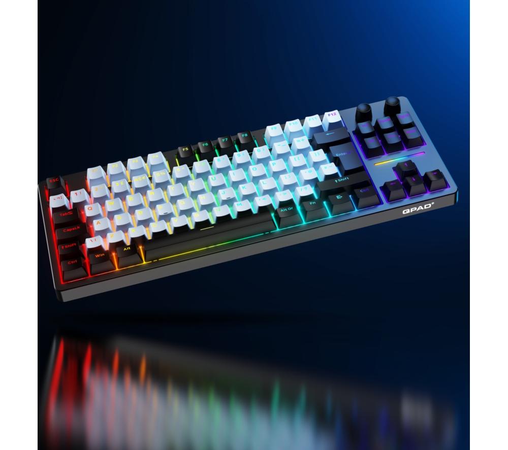 QPAD Loop TKL Mechanical Gaming Keyboard - Black & White image number 12 of 17