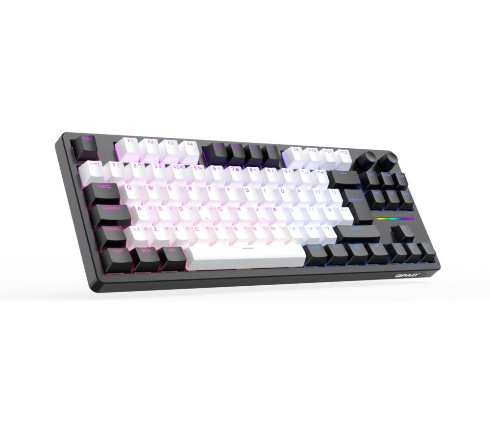 QPAD Loop TKL Mechanical Gaming Keyboard - Black & White image number 13 of 17