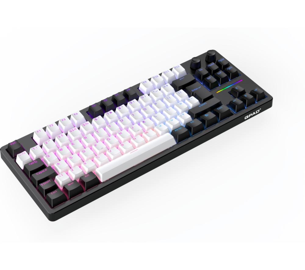QPAD Loop TKL Mechanical Gaming Keyboard - Black & White image number 15 of 17