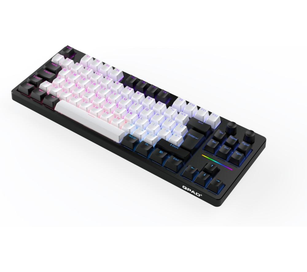 QPAD Loop TKL Mechanical Gaming Keyboard - Black & White image number 17 of 17