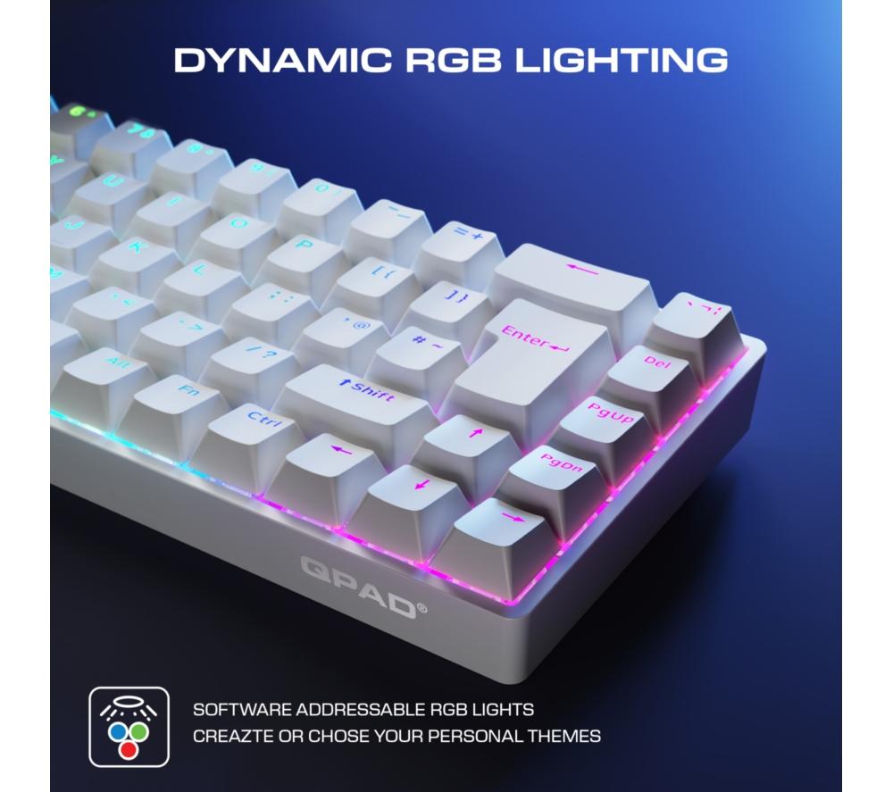 QPAD Flux 65 Magnetic Hall Effect Gaming Keyboard - Black image number 7 of 15