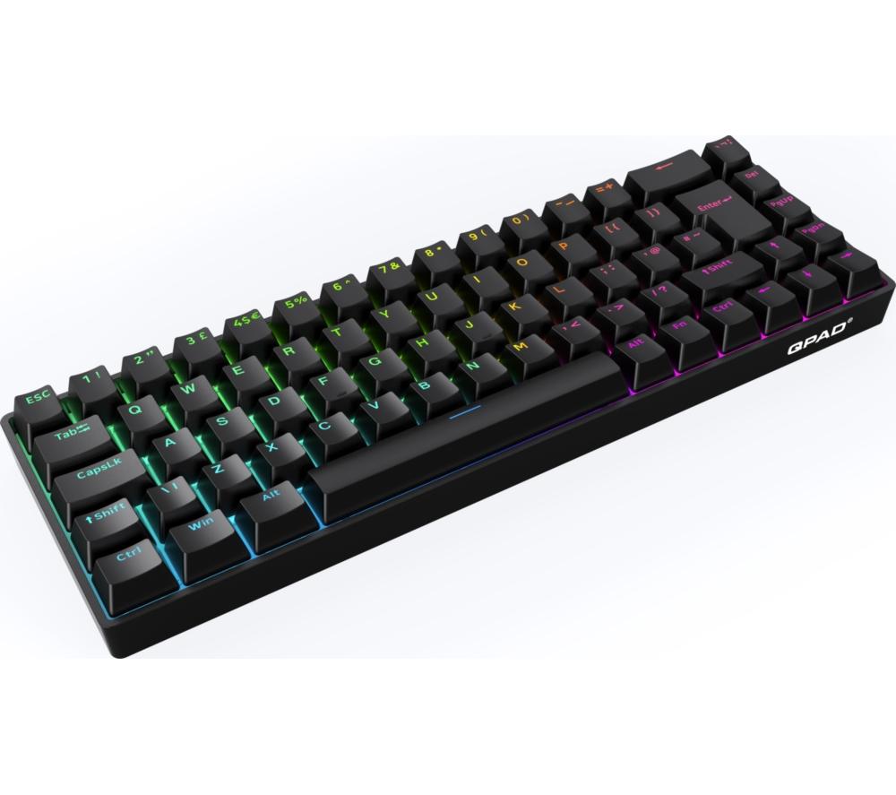 QPAD Flux 65 Magnetic Hall Effect Gaming Keyboard - Black image number 14 of 15