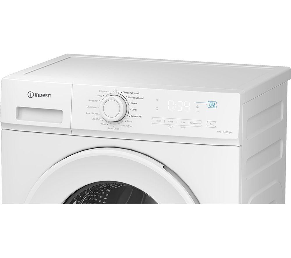 INDESIT My Time IMA 864 UK 8 kg 1400 Spin Washing Machine - White image number 3 of 7