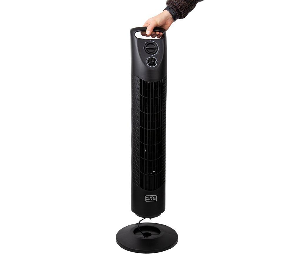 BLACK + DECKER BXFT50002GB 10" Tower Fan - Black image number 5 of 8