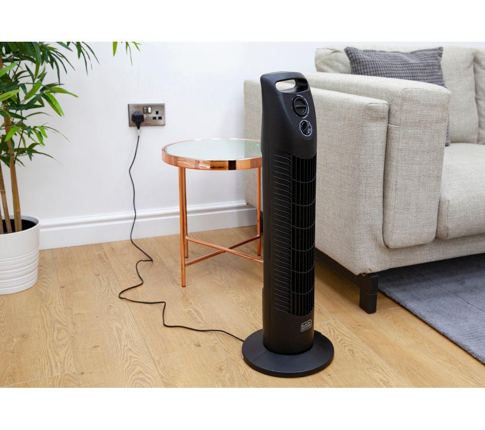BLACK + DECKER BXFT50002GB 10" Tower Fan - Black image number 6 of 8