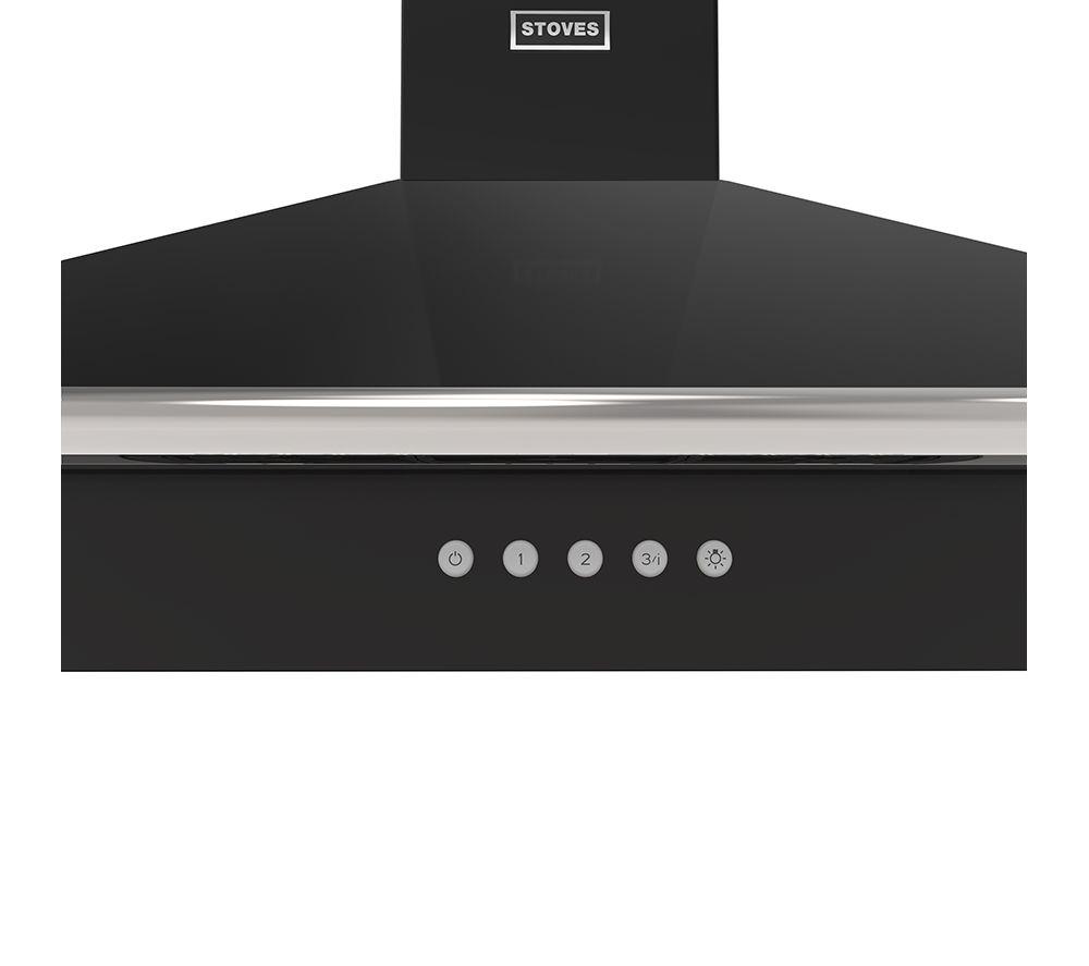 STOVES Richmond 100PYR Chimney Cooker Hood - Black image number 2 of 3