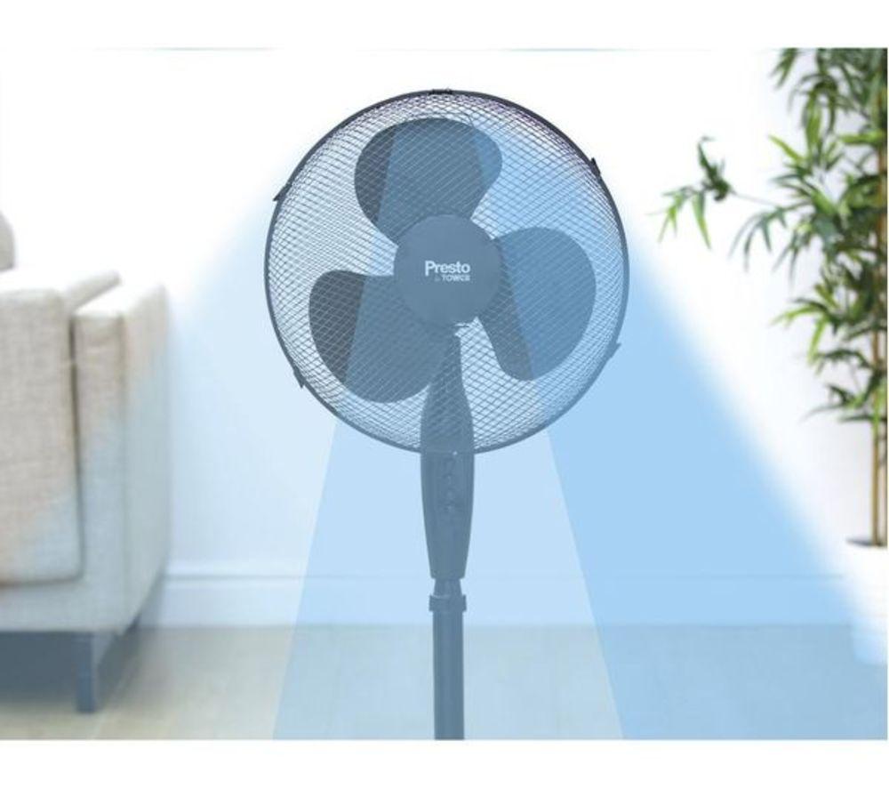 TOWER Presto PT633000B 16" Pedestal Fan - Black image number 11 of 12