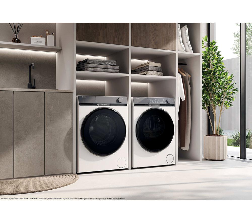 HAIER X Series 9 HD100-CQ387U1 WiFi-enabled 10 kg Heat Pump Tumble Dryer - White image number 3 of 12