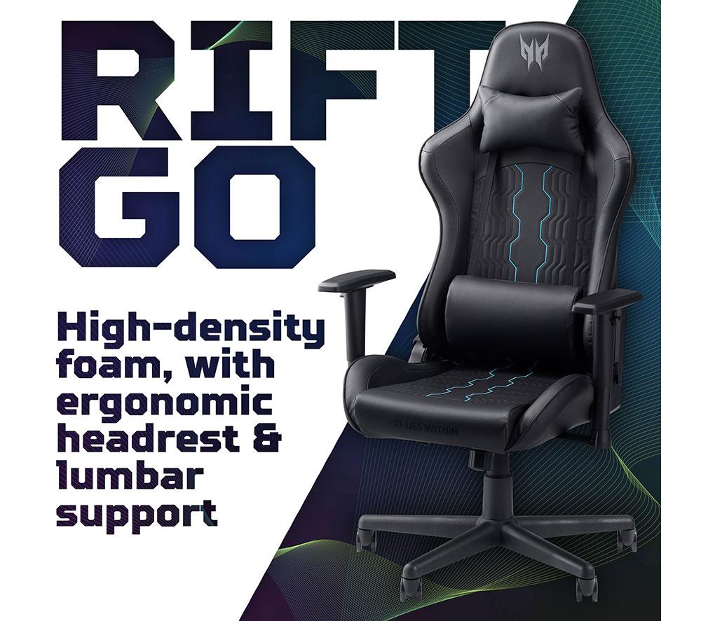 ACER Predator Rift Go Gaming Chair - Black image number 2 of 6