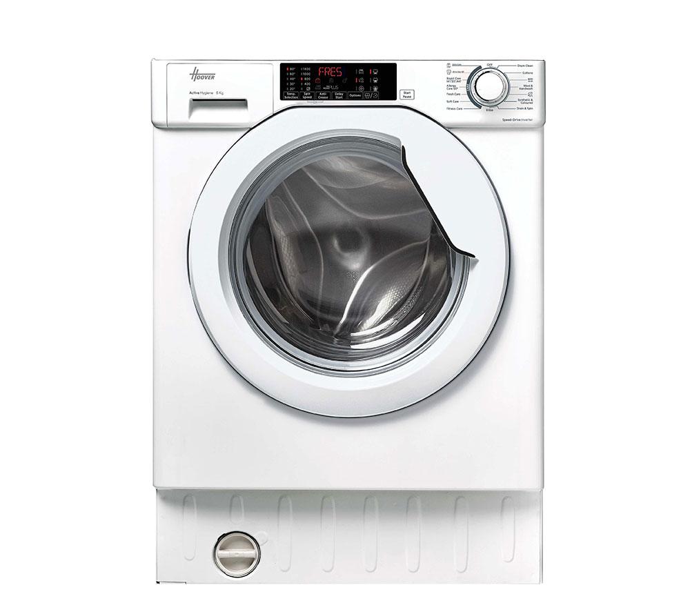 HOOVER H-Wash 300 Pro HBW 48TAMEJ-80 Integrated 8 kg 1400 Spin Washing Machine, White