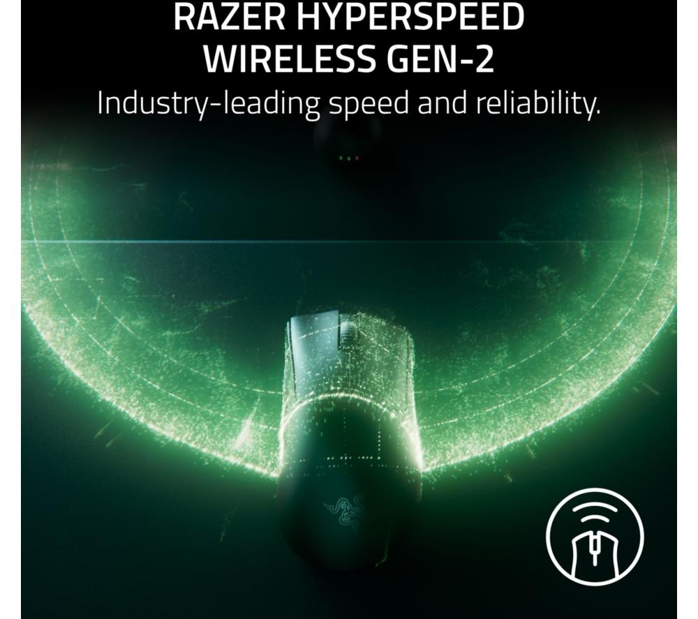 RAZER DeathAdder V4 Pro Wireless Optical Gaming Mouse - Black image number 3 of 10