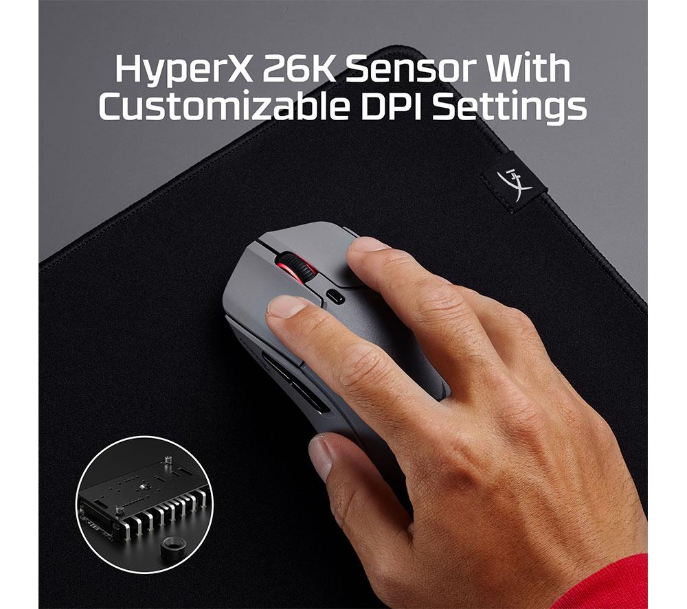 HYPERX Pulsefire Haste 2 Pro RGB Wireless Optical Gaming Mouse image number 6 of 15