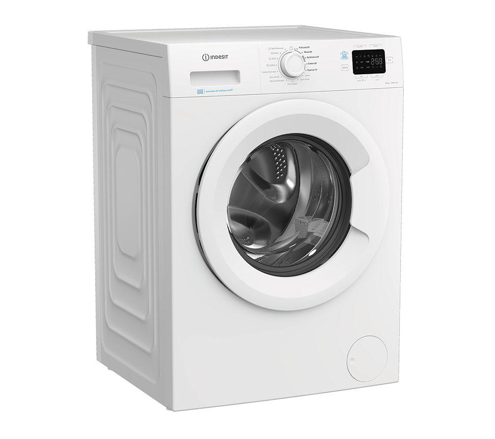 INDESIT Push&Go IP 1046 UK 10 kg 1400 Spin Washing Machine - White image number 2 of 7