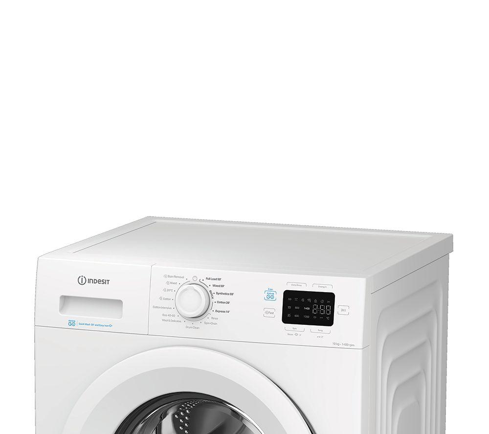 INDESIT Push&Go IP 1046 UK 10 kg 1400 Spin Washing Machine - White image number 7 of 7