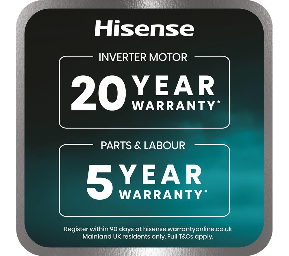 HISENSE KitchenFit 5i Series WF5I9043BWFS WiFi-enabled 9 kg 1400 Spin Washing Machine - White image number 3 of 27