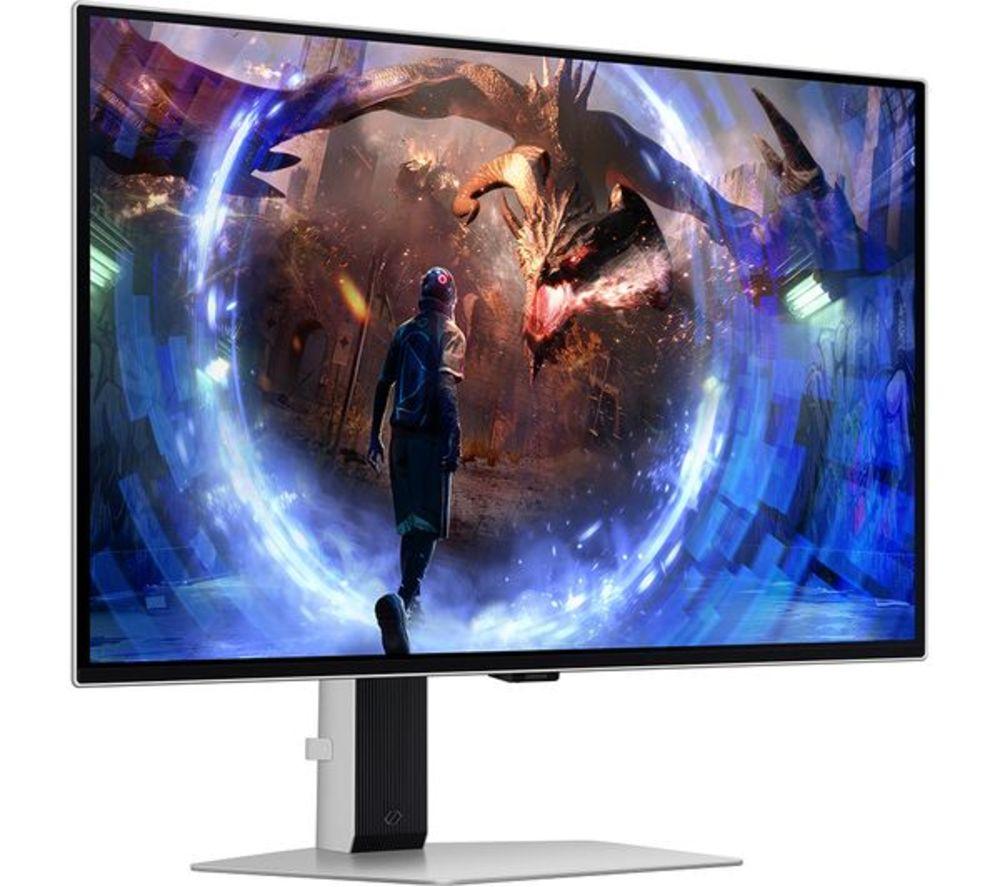 SAMSUNG Odyssey G6 LS27DG602SUXXU Quad HD 27" OLED Refurbished Gaming Monitor - Silver (Excellent Condition) image number 6 of 19