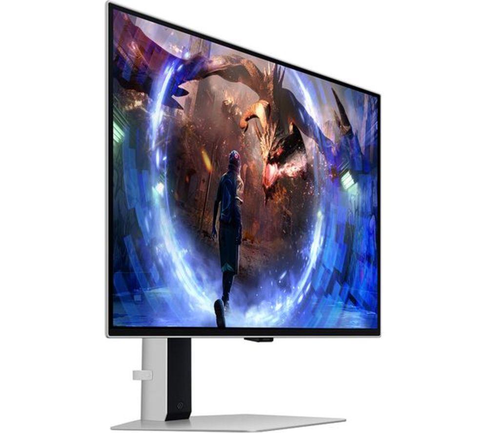 SAMSUNG Odyssey G6 LS27DG602SUXXU Quad HD 27" OLED Refurbished Gaming Monitor - Silver (Excellent Condition) image number 8 of 19